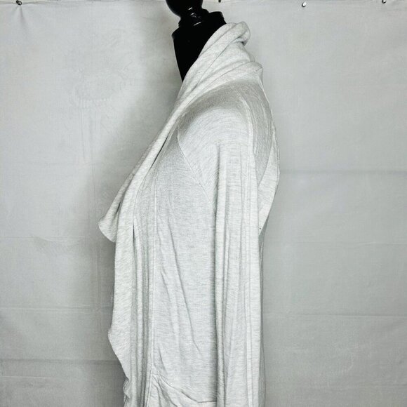 ATHLETA Pranayama Restore Wrap Open Cardigan Sweater Heather Gray Sz XXS - Picture 5 of 8